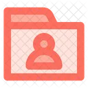 Person Folder Data Icon