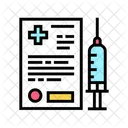 Pet Vaccination Document Icon