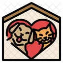 Pet Charity Animal Rescue Pet Adoption Adopt Animal House Kennel Shelter Pet Cat Icon