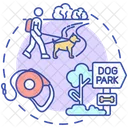 Pet Services App Screen Concept Icon