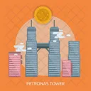 Petronas Torre Gemela Icono