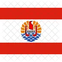 PF Franzosisch Polynesien Flaggen ISO Symbol