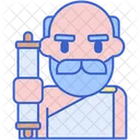 Philosopher Thinker Man Icon