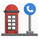 Phone Booth Telephone Box Phone Call Icon