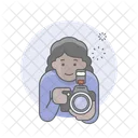 Photographer Girl Woman Icon