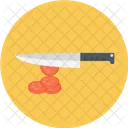 Picar Carne Cuchillo Icono