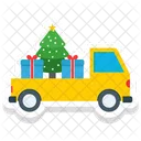 Car Trees Christmas Vehicle Icon