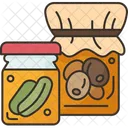 Pickles Jars Vegetable Icon