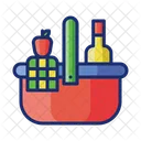 Picnic Food Basket Foods Icon