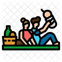 Picnic Family Basket Icon