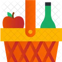 Picnic Basket Basket Food Icon