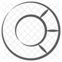 Doughnut Chart Pie Chart Graphical Presentation Icon