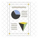 Pie Chart Section Pyramid Upside Down Geometry Math Icon