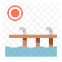 桟橋、ドック、湖 アイコン