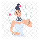 Harlequin Costume Pierrot Clown Circus Performer Icon