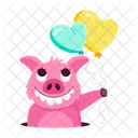 Pigs Stickers Cute Swine Cute Hog Icon