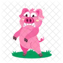 Pigs Stickers Cute Swine Cute Hog Icon