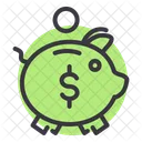 Piggy Bank Banking Icon