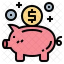 Piggy Bank Saving Finance Icon