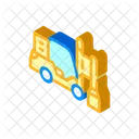 Pile Driver Isometric Icon