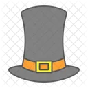 Pilgrim Hat Thanksgiving Icône