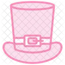 Pilgrim Hat Duotone Line Icon 아이콘