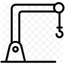 지브 크레인 고정 크레인 창고 크레인 아이콘
