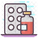 Pills Strip Capsules Drugs Icon