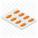 Pills Strip Capsules Drugs Icon