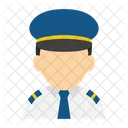 Pilot Man Avatar Icon