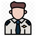 Piloto Trabalho Avatar Ícone