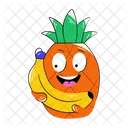 Pineapple Banana Exotic Fruits Tropical Fruits Icon