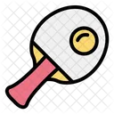 Ping Pong Table Tennis Racket Icon