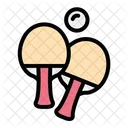 Ping Pong Table Tennis Racket Icon