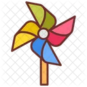 Pinwheel Kids Crafting Rainbow Wheel Icône