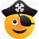 Pirata Emoji Emoticons Ícone