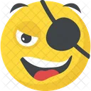 Pirate Eyepatch Emoticon Icon