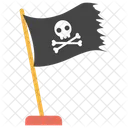 Pirate Flag Pirate Symbol Black Flag Icon