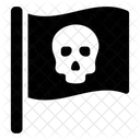 Danger Pirate Flag Waving Flag Icon