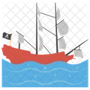 Pirate Ship Pirate Boat Pirate Sloop Icon