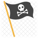 Piratenflagge Piratensymbol Schwarze Flagge Symbol