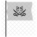 Pirat Flagge Fuchs Symbol