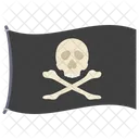 Piratenflagge Piratenflagge Piratenschadel Symbol