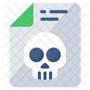 Pirateria De Archivos Cibercrimen Ciberataque Icono