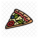 Pizza Rebanada Italiano Icono