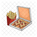 Pizza Box Pizza Food Icon