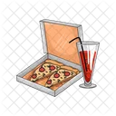 Pizza Box Pizza Food Icon