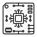 Placa De Circuito Dispositivo Eletronico Microchip Ícone