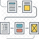 Fluxo De Trabalho Estrategia Planejamento Ícone