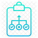 Planing Hierarchy Decision Making Icon